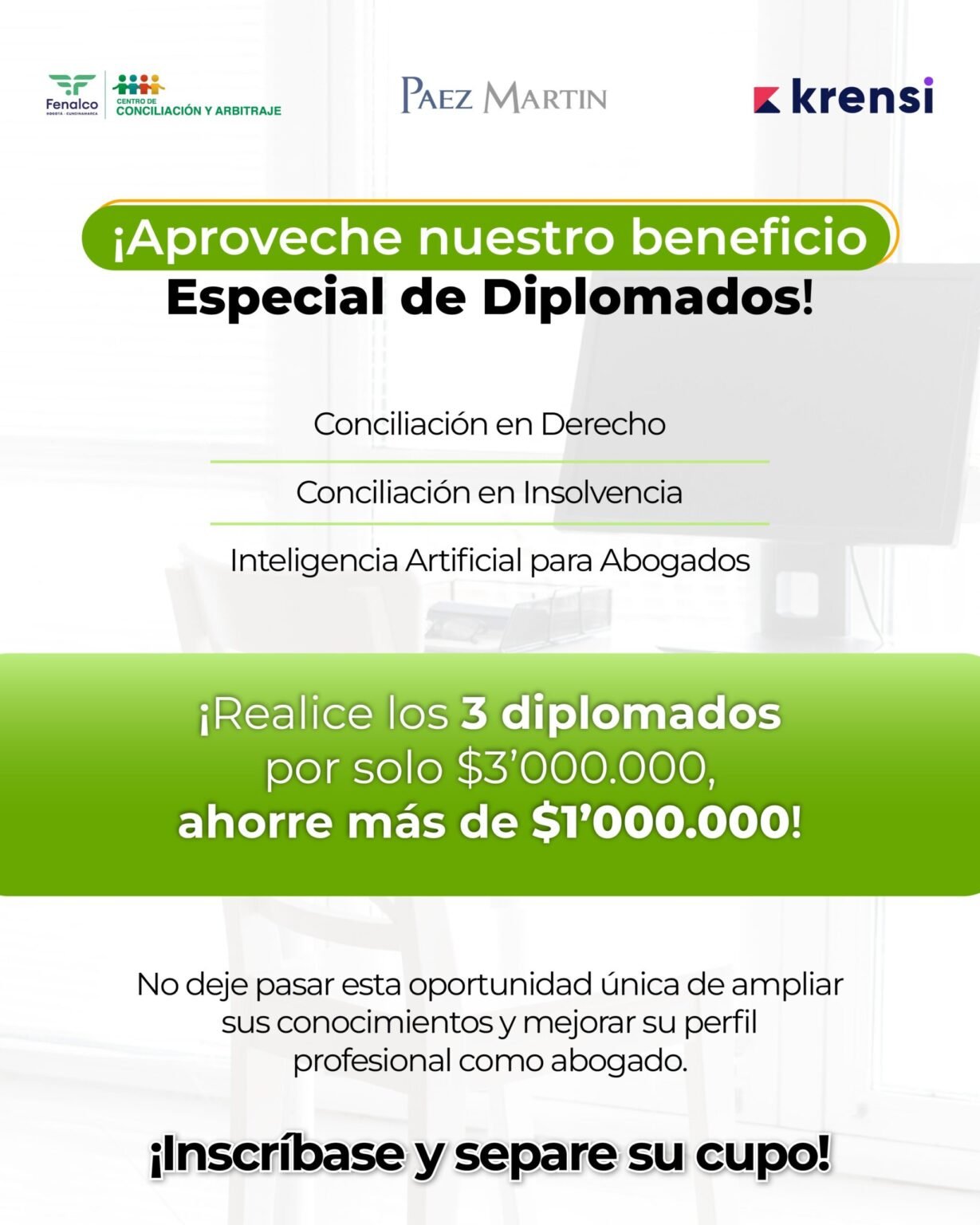beneficio tres diplomas