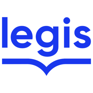 Logotipo azul de Legis