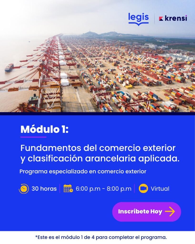 Curso virtual sobre comercio exterior.